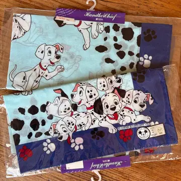 디즈니 101마리 강아지 반다나 2장 세트 미사용