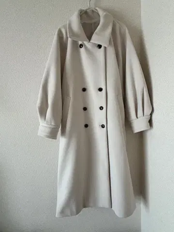 2WAY 스탠 칼라 롱 코트 Heather