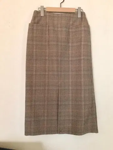 새상품 Plage 플라주 글렌체크 타이트 스커트