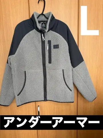 언더아머 플리스 자켓 그레이 L 사이즈