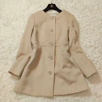 anySiS 노카라 코트 베이지 고급 깔끔함 M