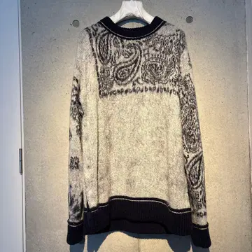 sacai Bandana Jacquard Knit Pullover