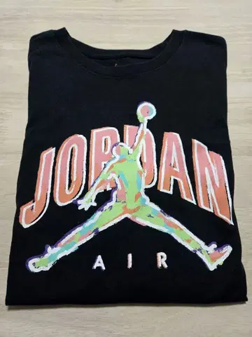 JORDAN 컬러풀 로고 T셔츠 XL