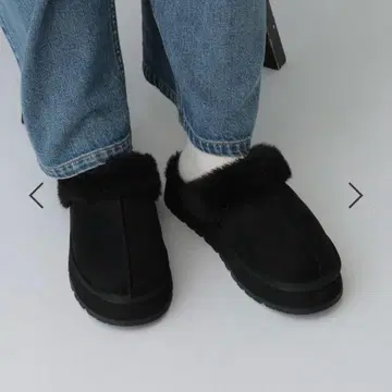 LEPSIM 렙심 페이크 무스탕 통굽 사보 부츠