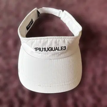 1PIU1UGUALE3 골프 썬바이저 화이트