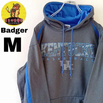 USA 구제 의류 Badger 스포츠 후드티 M 그레이 블루