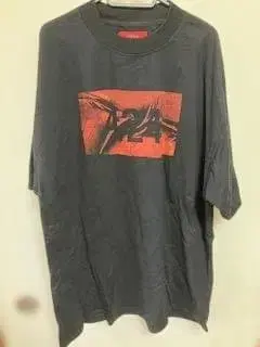 [ 할인 협상, 받습니다 ] 424 블랙 L 사이즈 오버 사이즈 티셔츠