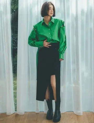 SNIDEL 스나이델 2WAY 랩 스커트 새상품급