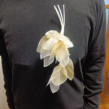 코사지 꽃 모티브 약 15cm