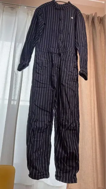 지스타 로우 네이비 스트라이프 오버롤