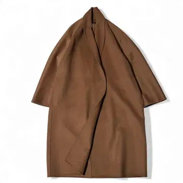 컨디션 최상 정가 13만 알마로자 숄카라 코트 울 100% 브라운