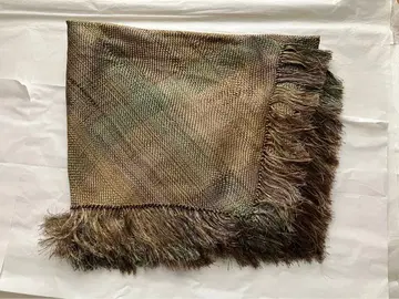 프린지 장식 대형 숄 골드 컬러