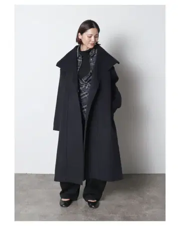 새상품 meri 미 하프 핸드메이드 롱 코트