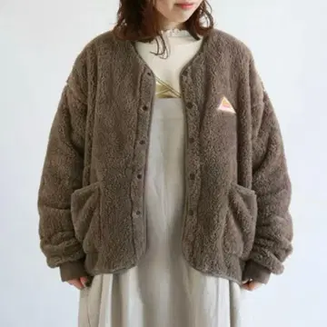 사만사 모스모스 새상품 [ KELTY별주 ] 레트로 플리스 가디건 브라운