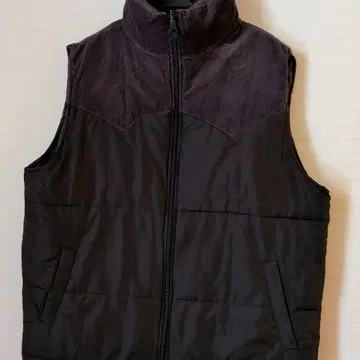 블랙과 보라색의 코듀로이 베스트