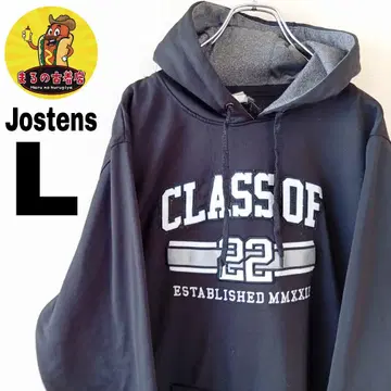 USA 구제 의류 Jostens 스포츠 후드티 L 90s 블랙