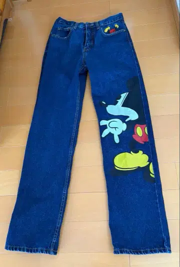빈티지 90년대 미키마우스 청바지