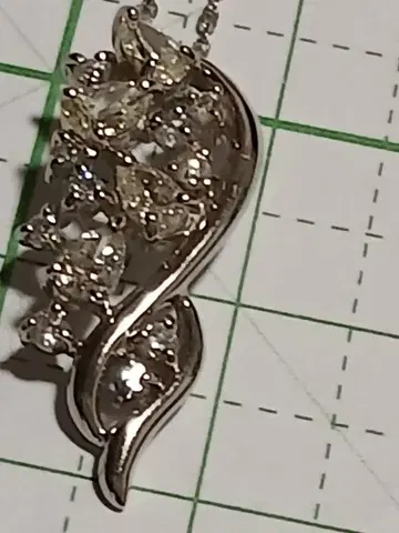 미사용 새상품 플라티나 900 다이아 0.45ct 목걸이 백화점 구매