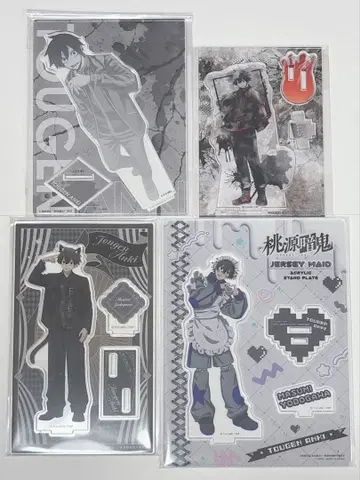 복숭아 동산 아크릴 스탠드 4세트