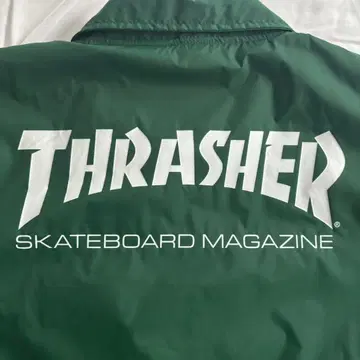THRASHER 그린 나일론 자켓