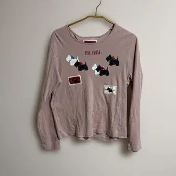 PINK HOUSE 강아지 프린트 긴팔 티셔츠 4(L)