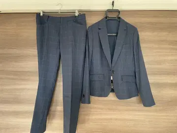 [ 여름용 ] 체크 무늬 수트 셋업 13호 ( 네이비 )