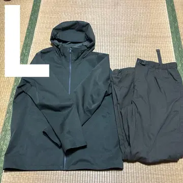 블록 테크 후드티 히트텍 웜 이지 팬츠 세트 L 사이즈