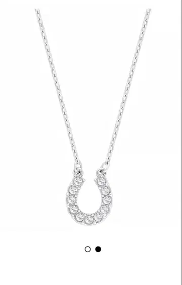 미사용 새상품 스와로브스키 말굽 목걸이