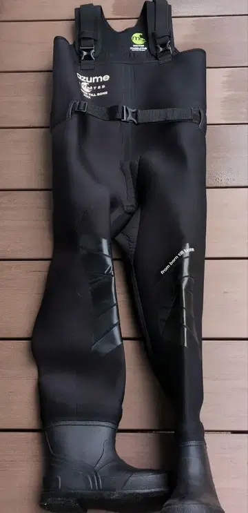 mazume 네오프렌 가슴장화 블랙 M 사이즈