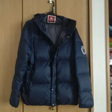 ELKEX 후드 부착 다운 자켓 L 사이즈 네이비