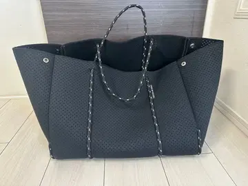 스테이트 오브 이스케이프 네오프렌 마더백 토트백 블랙