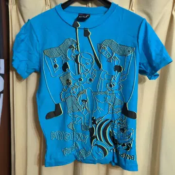 사이버다인 캐릭터 그래픽 T셔츠 파랑