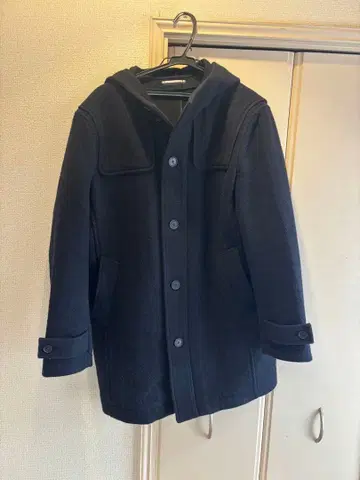 상태 양호 LACOSTE 울 후디드 코트