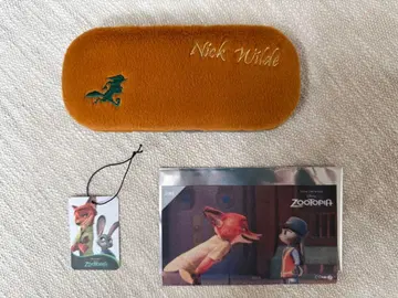 주토피아 JINS 콜라보 디즈니 안경 케이스 안경닦이