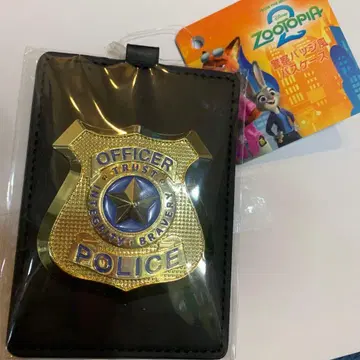 주토피아2 경찰관 패스 케이스 영화 경찰관 교통카드 지갑 주디 닉