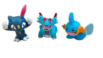 포켓몬 손가락 인형 보만다, 라쿤, 물짱이 3체 세트