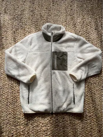 BACK HEAD 플리스 자켓 화이트