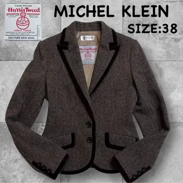 [ 해리스 트위드 ] MICHEL KLEIN 테일러드 자켓 헤링본
