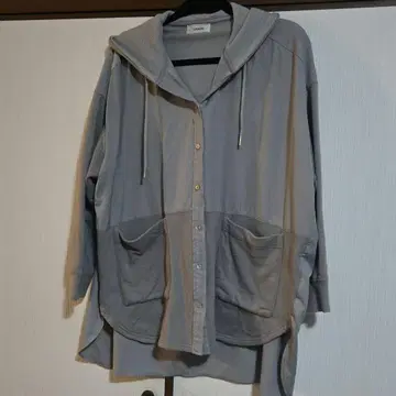 프리 사이즈 4L 상당 LASUD 라슈드 이소재 MIX 셔츠 튜닉