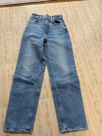 MOUSSY 스트레이트 데님 라이트 블루 23