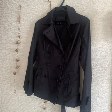 컴시즘 블랙 더블 브레스트 테일러드 자켓