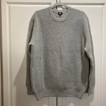 UNIQLO 그레이 뜨개질 스웨터 XL