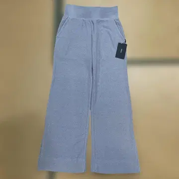 Kastume 그레이 와이드 팬츠 타일 원단 소재