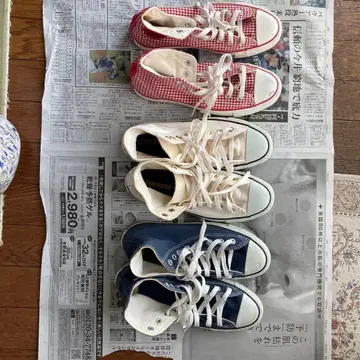 Converse All Star 스니커즈 3색 세트