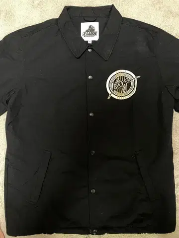 X-LARGE 블랙 나일론 자켓 XL