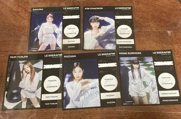 LE SSERAFIM FEARLESS JP 스티커 5종 세트