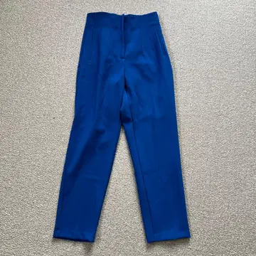 ZARA 파란 하이웨스트 슬랙스 S