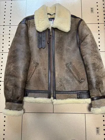 Schott 타입 B-3 양가죽 밀리터리 자켓 사이즈 42