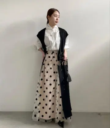 새상품 ameri OTONA MUSE DOT TULLE SKIRT