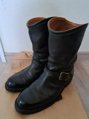 모토 엔지니어 부츠 블랙